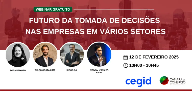 Evento da Cegid em parceria com a CCIP conversa digital com o tema Inteligência Artificial: O futuro da tomada de decisões nas empresas em vários setores