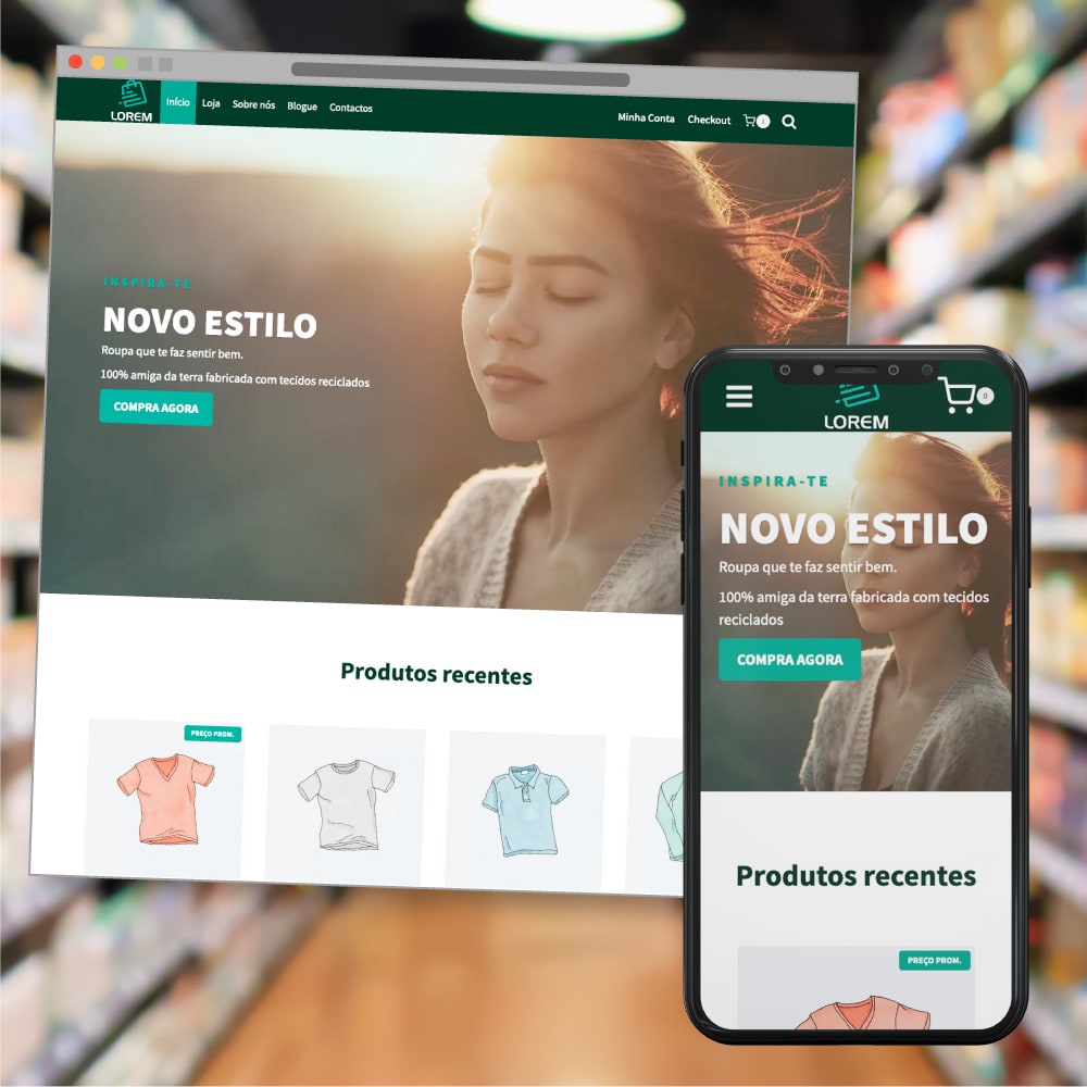 Site e-commerce, loja online