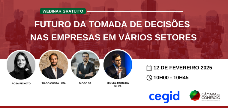 Evento da Cegid em parceria com a CCIP conversa digital com o tema Inteligência Artificial: O futuro da tomada de decisões nas empresas em vários setores