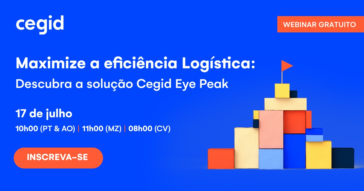 Maximize a eficiência Logística: Descubra a solução Cegid Eye Peak. Webinar gratuito, dia 17 de julho, às 10h00 (PT)
